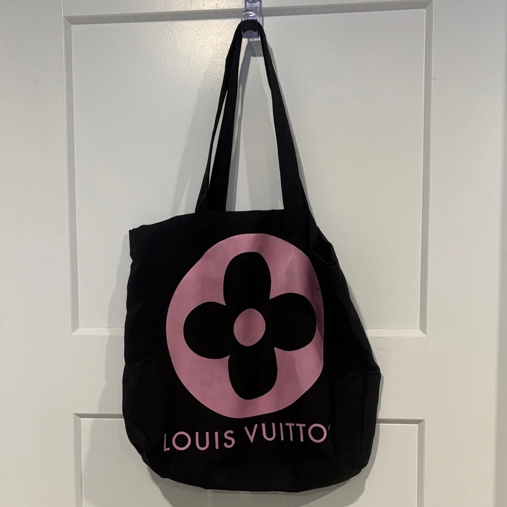 Home Crafted bundle Black and Pink Tote Bag & NWT Sweater size xl - Picture 3 of 5